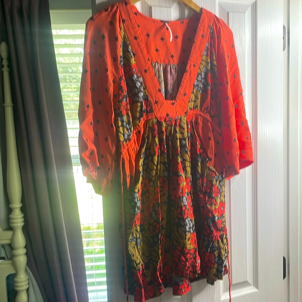Free people tie dress with pockets